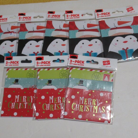 Christmas Holiday Gift Card Holders 24 pc New - Picture 1 of 5
